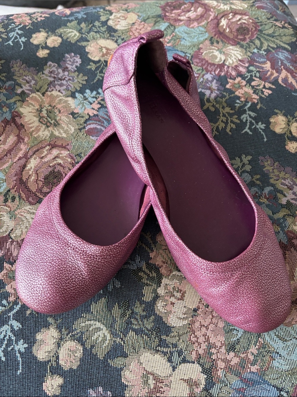 Cole Haan Nike Air Metallic Plum Ballet Flats Size 8
